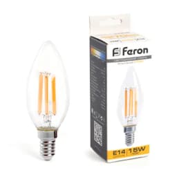 Лампа светодиодная Feron LB717 Свеча E14 15W 2700K 38256
