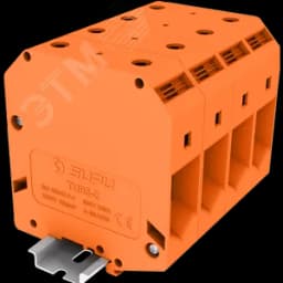 Клемма TU 1-1 винтовая, сечение 95 мм. кв., оранжевая