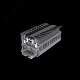 Клемма TU 1-1 с держателем предохранителя, с индикацией 24В, 4 мм. кв., серая