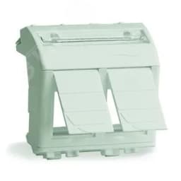 Адаптер для 2 информационныx разъемов Systimax белый 2 модуля DKC