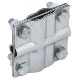 Зажим заземления крестообразный полоса/пруток-полоса/пруток оцинкованная сталь IEK