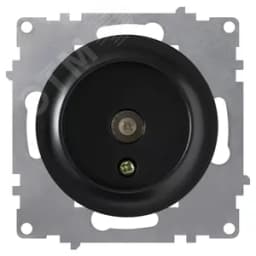 Розетка антенная TV, цвет чёрный (серия Florence) 2172819 ССТ