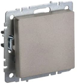 Выключатель 1-кл. СП BRITE ВС10-1-4-БрШ 10А самовозвратн. механизм шампань IEK BR-V14-0-10-K37