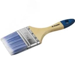 Кисть плоская "АКВА-МАСТЕР", искусственная щетина, деревянная ручка, 75мм