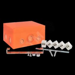 Коробка распаячная огнестойкая (176х126х74) 5 двойных кк/1,5-10мм/12 мв IP66 PROxima