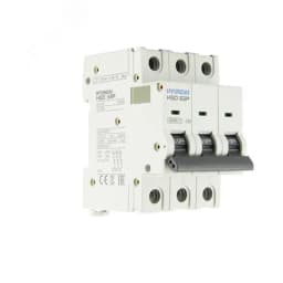 Автоматический выключатель HGD63P 3PMCS0000C 00050 3 полюса, 50А, ток к.з. 10kA, хар-ка C (STANDARD)