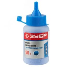 Краска разметочная для строительных работ, синяя, 50г ЗУБР