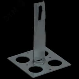 Держатель проводника круглого 6-8мм для плоской кровли h=90мм оцинкованная сталь TD IEK