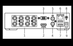 Видеорегистратор 8-и канальный гибридный xvr и 2 ip канала до 6mpx / до 12 каналов в режиме nvr. FOX (14308) FX-8QTA