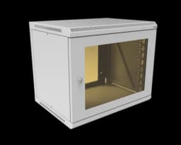 Шкаф телекоммуникационный настенный разборный МИКсистем 19" Basis 9U 600*450 дверь стекло