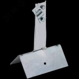 Держатель проводника круглого 6-10мм винтовой для конька широкий h=80мм оцинкованная сталь HDZ IEK