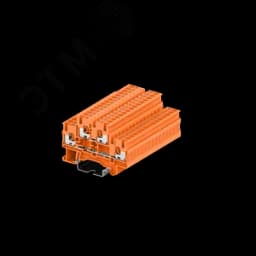 Клемма TP 2-уровневая, сечение 2,5 мм. кв., оранжевая