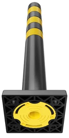 Столбик гибкий ЧЕРНЫЙ с квадратным основанием 750 мм