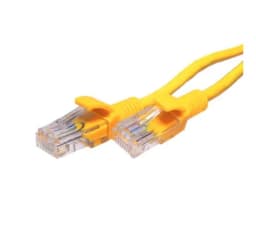 Патч-корд SUPRLAN UTP 5e 4x2 26AWG (7x0.16mm) Cu LSZH желтый 2м, шт (10-0163)