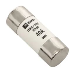 Плавкая вставка цилиндрическая ПВЦ (22х58) 40А EKF