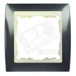 Рамка на 2 поста, S82, серый гранит - сл.кость