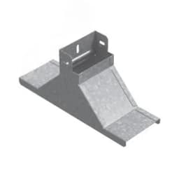 Крышка-ответвитель вертикальный к лотку 150х100, толщина 1,0 мм, Сендзимир цинк
