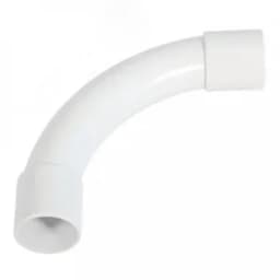 Соединитель угловой белый d25 мм (30шт/270шт уп/кор) Промрукав
