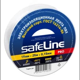 Изолента Safeline 19/25 белый Росэл