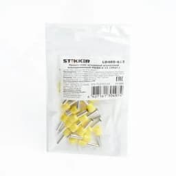 Наконечник штыревой втулочный изолированный НШВИ 6-12, LD405-612 (DIY упаковка 25 шт) FERON