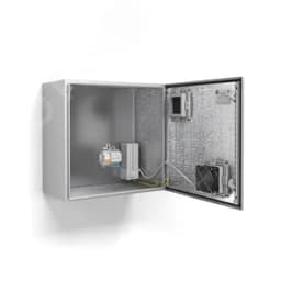 Термошкаф с обогревом и активной вентиляцией, IP55, -50град. до +50град.С, 600x600x350 мм