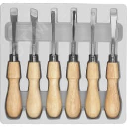 Стамески "ЭКСПЕРТ" фигурные Профессиональные, 6шт 18373-H6 ЗУБР