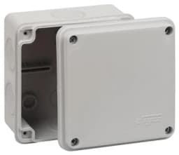 Коробка распределительная ОП 100х100х50мм двухкомпонентн. 7 вводов IP66 сер. Ruvinil 67250