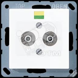 Розетка штепсельная для выравнивания потенциалов белая