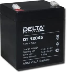 Аккумуляторная батарея 12-4,5 (12В, 4,5Ач) Delta DT 12045