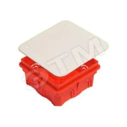 Коробка распределительная 100х100х50мм для скрытого монтажа с крышкой IP20 КР1101 HEGEL