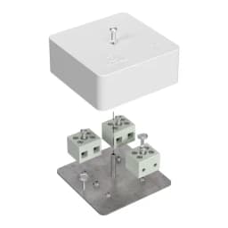 Коробка огнестойкая для кабель-канала 40-0450-FR6.0-6 Е15-Е120 RAL9003 75х75х30 (87 шт/кор) Промрукав