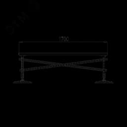 Опорная конструкция для установки оборудования TECHNORAPTOR FOOT 1200х1700