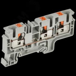 Колодка клеммная CP-MC 3 вывода 10мм2 серая IEK