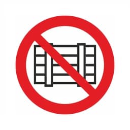 Знак-наклейка "Запрещается загромождать проходы и (или) складировать" Знакпром