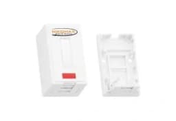 Корпус настенной розетки на 1 порт NIKOMAX NMC-MB1P-ST-WT