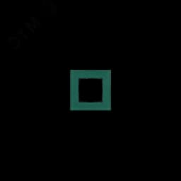 Рамка 1-постовая, стекло цвет Лазурный