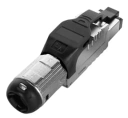 Разъем полевой оконцовки RJ-45 (8P8C) под витую пару Hyperline PLUE-8P8C-S-C6A-SH-BK