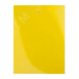 Табличка полужесткая 107,5x15мм. Клейкое основание. Для маркировки модульного оборудования. ПВХ. Желтая (6 шт. на пластине, упак. по 10 листов)