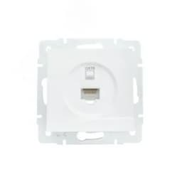 VESNA Розетка компьютерная двойная белая