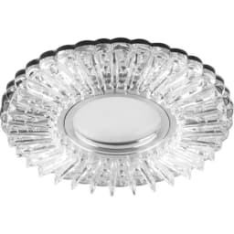 Светильник встраиваемый с белой LED подсветкой Feron CD900 потолочный MR16 G53 белый 28843
