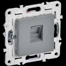 SKANDY Розетка компьютерная RJ45 кат.5E SK-K01Gr серый IEK