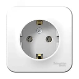 BLANCA розетка наружная с заземлением без шторок изол.пл., 16А, 250В, белый Systeme Electric