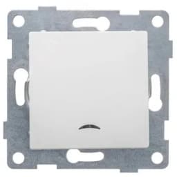 Выключатель одноклавишный Ugra инд, механизм, 10А, 250В, белый GUSI Electric