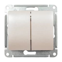Выключатель 2-кл. СП Glossa 10А IP20 (сх. 5) 10AX механизм перламутр. SE GSL000651
