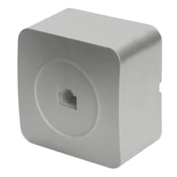 Розетка RJ45 открытой установки 1местная STEKKER серия София серебро MST002003 49324