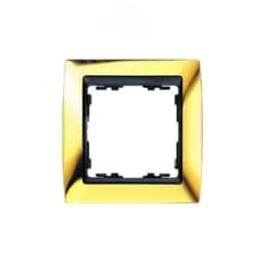 Рамка на 3 поста, S82, золото - графит