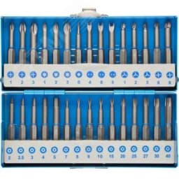 Набор бит со специальными профилями, обточенные, хромомолибденовая сталь, 50 мм, 30 предметов