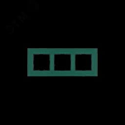 Рамка 3-постовая, стекло цвет Лазурный