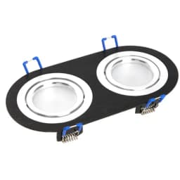 Светильник потолочный встраиваемый DL2812 MR16 50W G53 прямоугольник черный 48462