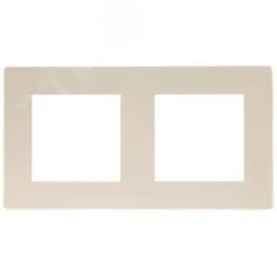Рамка 2 поста, слоновая кость